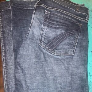 7 For All Mankind Dark Blue Flare Jeans